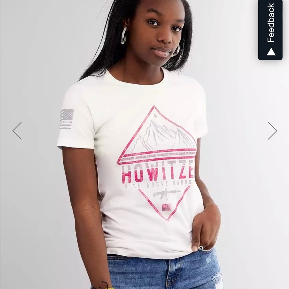 ISO this Howitzer mountains tee in size small